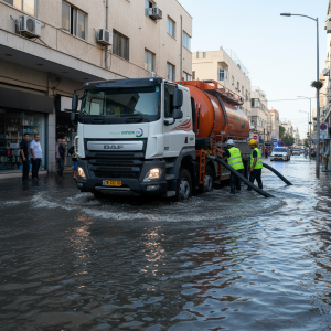 שאיבת רחוב מוצף